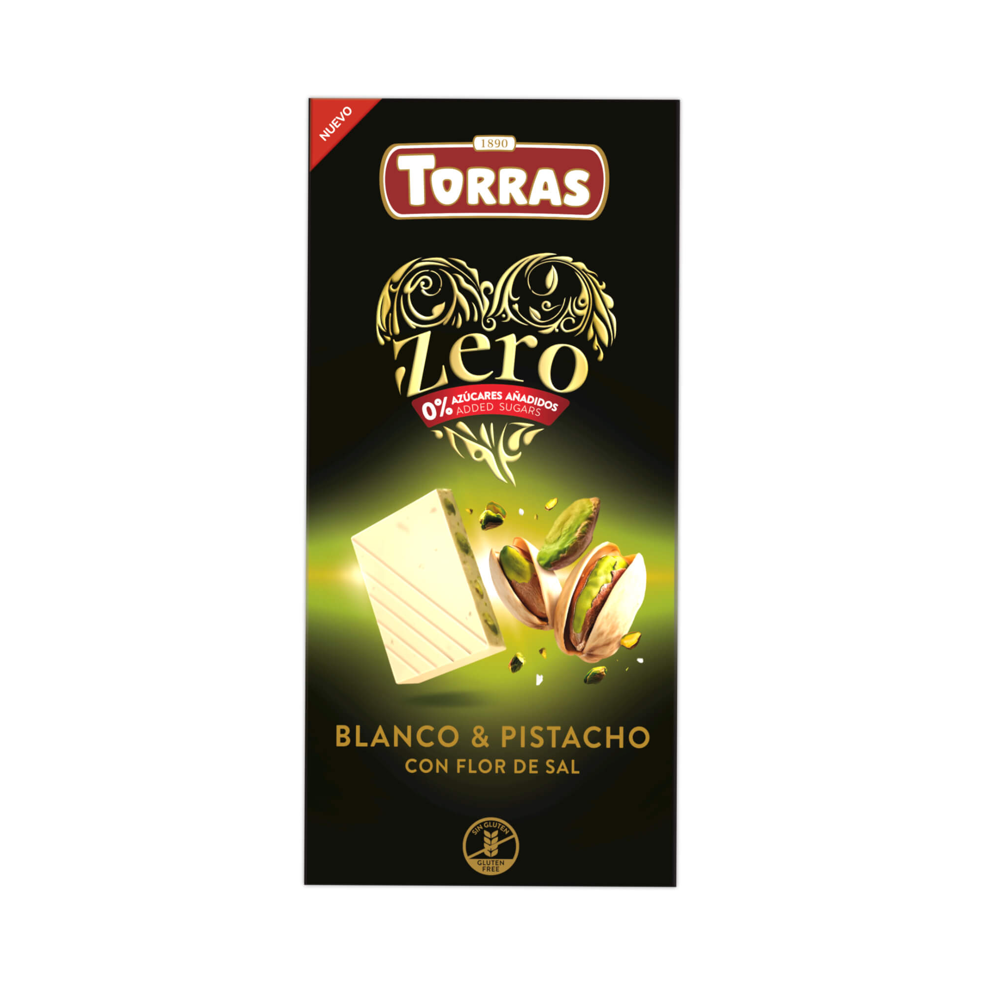 Torras White Chocolate with Pistachios (Zero)